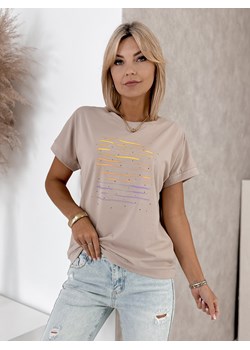 bluzka tiralia beżowa one size ze sklepu UBRA w kategorii Bluzki damskie - zdjęcie 184552902