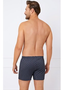 Bawełniane bokserki męskie Rajmund, Kolor granatowy-wzór, Rozmiar M, Italian Fashion ze sklepu Intymna w kategorii Majtki męskie - zdjęcie 184553022