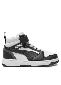Puma Sneakersy Rebound V6 Mid Ac+ Ps 393832 01 Biały ze sklepu MODIVO w kategorii Buty sportowe dziecięce - zdjęcie 184553481