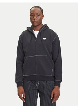 adidas Bluza Essentials Trefoil JW0969 Czarny Regular Fit ze sklepu MODIVO w kategorii Bluzy męskie - zdjęcie 184553520