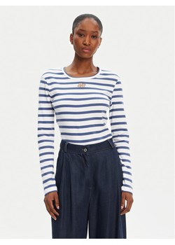 Munthe Bluzka Pote 252110225264 Niebieski Regular Fit ze sklepu MODIVO w kategorii Bluzki damskie - zdjęcie 184553541