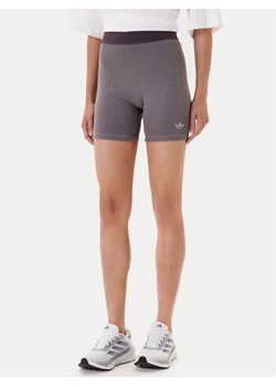 adidas Kolarki Essentials Rib JW3592 Szary Slim Fit ze sklepu MODIVO w kategorii Szorty - zdjęcie 184553551