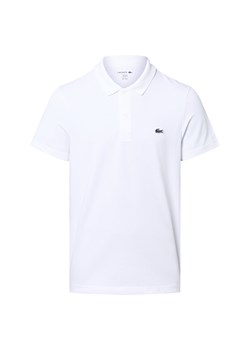 Lacoste Męska koszulka polo Mężczyźni biały jednolity ze sklepu vangraaf w kategorii T-shirty męskie - zdjęcie 184554192