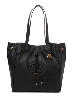 GUESS Damska shopperka - Calebra Kobiety Sztuczna skóra czarny jednolity ze sklepu vangraaf w kategorii Torby Shopper bag - zdjęcie 184554202