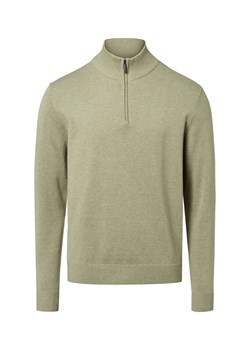 Nils Sundström Męski sweter Mężczyźni Bawełna trzcinowy marmurkowy ze sklepu vangraaf w kategorii Swetry męskie - zdjęcie 184555760