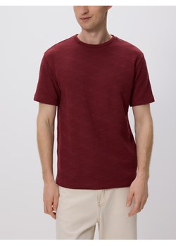 Reserved - Strukturalny t-shirt comfort fit - brązowy ze sklepu Reserved w kategorii T-shirty męskie - zdjęcie 184556150