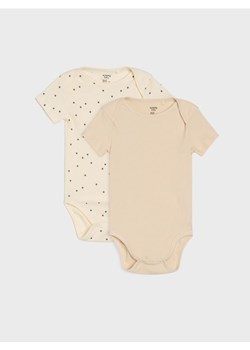 Sinsay - Body z prążkowanej dzianiny 2 pack - kremowy ze sklepu Sinsay w kategorii Odzież dla niemowląt - zdjęcie 184557063