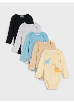 Sinsay - Body 5 pack - kremowy ze sklepu Sinsay w kategorii Body damskie - zdjęcie 184557114