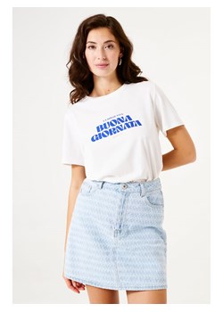 Garcia Koszulka w kolorze białym ze sklepu Limango Polska w kategorii Bluzki damskie - zdjęcie 184559561
