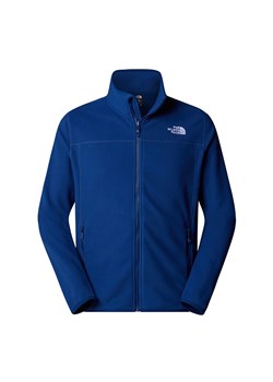 Bluza męska The North Face 100 Glacier Full-Zip Fleece 0A855XD1R1 - granatowe ze sklepu streetstyle24.pl w kategorii Bluzy męskie - zdjęcie 184560344