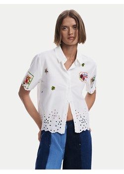 Desigual Koszula Afrodita 25SWCW17 Biały Regular Fit ze sklepu MODIVO w kategorii Koszule damskie - zdjęcie 184560710