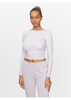 4F Koszulka techniczna 4FAW23TLONF166 Fioletowy Slim Fit ze sklepu MODIVO w kategorii Bluzki damskie - zdjęcie 184560711