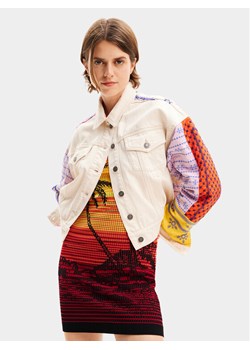 Desigual Kurtka jeansowa Julie 24SWED02 Écru Regular Fit ze sklepu MODIVO w kategorii Kurtki damskie - zdjęcie 184560713