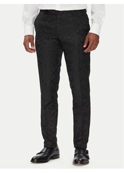 KARL LAGERFELD Spodnie garniturowe 255002 553038 Czarny Slim Fit ze sklepu MODIVO w kategorii Spodnie męskie - zdjęcie 184560742