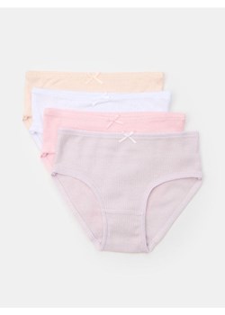 Sinsay - Majtki z prążkowanej dzianiny 4 pack - wielobarwny - id: 461DS-MLC - marki Sinsay - 184562104 Sinsay - Majtki z prążkowanej dzianiny 4 pack - wielobarwny ze sklepu Sinsay w kategorii Majtki dziecięce - zdjęcie 184562104