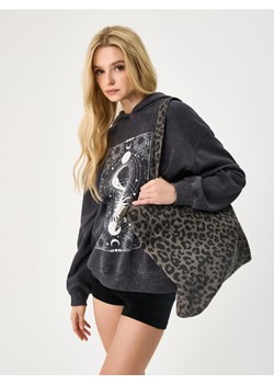 Sinsay - Torba shopperka z nadrukiem w panterkę - wielobarwny ze sklepu Sinsay w kategorii Torby Shopper bag - zdjęcie 184562134