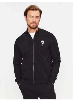 KARL LAGERFELD Bluza Sweat Zip 705895 500900 Czarny Regular Fit ze sklepu MODIVO w kategorii Bluzy męskie - zdjęcie 184562192