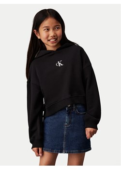 Calvin Klein Jeans Bluza IG0IG02755 M Czarny Boxy Fit ze sklepu MODIVO w kategorii Bluzy dziewczęce - zdjęcie 184562273