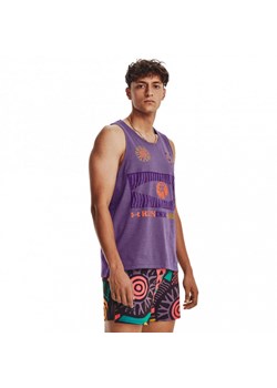 Męski top do biegania Under Armour UA We Run In Peace Singlet - fioletowy ze sklepu Sportstylestory.com w kategorii T-shirty męskie - zdjęcie 184563611