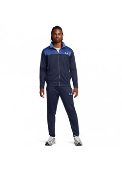 Męski dres komplet treningowy Under Armour UA Emea Tracksuit Novelty - granatowy ze sklepu Sportstylestory.com w kategorii Dresy męskie - zdjęcie 184563824