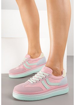 Różowe Sneakersy w Stylu Klasycznych Tenisówek na Grubej Podeszwie Grelritia ze sklepu born2be.pl w kategorii Buty sportowe damskie - zdjęcie 184564302