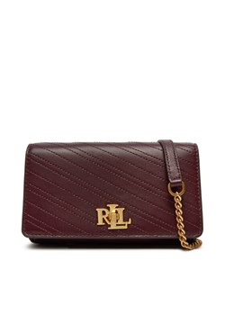 Torebka LAUREN RALPH LAUREN 432951212001 Bordowy ze sklepu eobuwie.pl w kategorii Kopertówki - zdjęcie 184564450