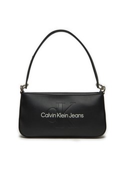 Torebka Calvin Klein Jeans Sculpted Shoulder Pouch25 Mono K60K610679 Czarny ze sklepu eobuwie.pl w kategorii Torebki damskie - zdjęcie 184564463