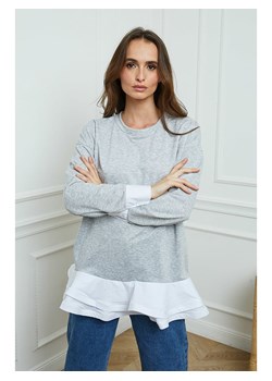 Joséfine Bluza "Tamara" w kolorze szaro-białym ze sklepu Limango Polska w kategorii Bluzy damskie - zdjęcie 184564882