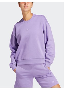 adidas Bluza ALL SZN Fleece Sweatshirt IC6450 Fioletowy Loose Fit ze sklepu MODIVO w kategorii Bluzy damskie - zdjęcie 184565133