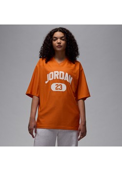 Damska koszulka z siateczki Jordan Brooklyn - Pomarańczowy ze sklepu Nike poland w kategorii Bluzki damskie - zdjęcie 184566163