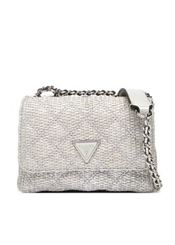 Torebka Guess Giully II Mini HWQM96 73740 Srebrny ze sklepu eobuwie.pl w kategorii Kopertówki - zdjęcie 184566602