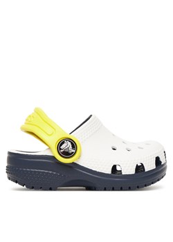 Klapki Crocs Toddler Retro Sport Classic Clog 211265 Biały ze sklepu eobuwie.pl w kategorii Klapki dziecięce - zdjęcie 184566672