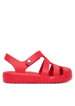 Sandały Crocs Kids' Classic Fisherman Sandal 210625 Czerwony ze sklepu eobuwie.pl w kategorii Sandały dziecięce - zdjęcie 184566743