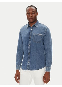 Calvin Klein Jeans Koszula jeansowa LV040EM774 Niebieski Regular Fit ze sklepu MODIVO w kategorii Koszule męskie - zdjęcie 184567902