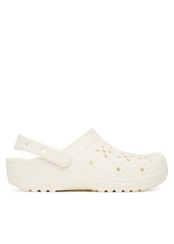 Crocs Klapki Classic Floral Cut-Out Clog 210927 Écru ze sklepu MODIVO w kategorii Klapki damskie - zdjęcie 184567944
