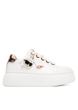 KARL LAGERFELD Sneakersy KL42376T Biały ze sklepu MODIVO w kategorii Buty sportowe damskie - zdjęcie 184567963