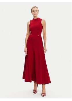 Guess Sukienka dzianinowa W5YK0S Z0241 Bordowy Regular Fit ze sklepu MODIVO w kategorii Sukienki - zdjęcie 184567984