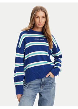 Guess Jeans Sweter W4BR09 Z3HM1 Niebieski Regular Fit ze sklepu MODIVO w kategorii Swetry damskie - zdjęcie 184568023