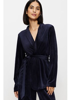 Triumph szlafrok damski Sensual Velour 10221171-7064, Kolor granatowy, Rozmiar 40, Triumph ze sklepu Primodo w kategorii Szlafroki damskie - zdjęcie 184569541