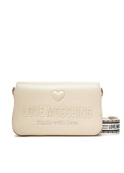 Torebka LOVE MOSCHINO JC4221PP0MKF0110 Écru ze sklepu eobuwie.pl w kategorii Listonoszki - zdjęcie 184570853