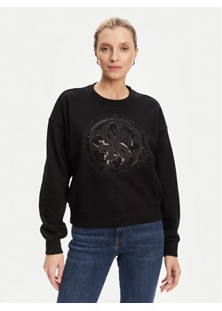 Guess Bluza W5YQ07 KB681 Czarny Regular Fit ze sklepu MODIVO w kategorii Bluzy damskie - zdjęcie 184571432