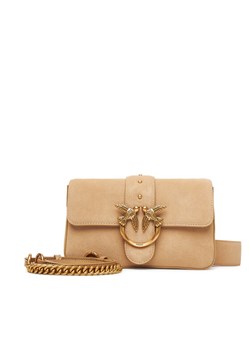 PINKO Torebka Love One Mini Slouchy Fl PE 25 PLTT 104340 A2CC Beżowy ze sklepu MODIVO w kategorii Torebki damskie - zdjęcie 184571450