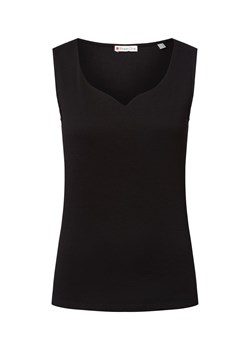 Street One Top damski Kobiety Bawełna czarny jednolity ze sklepu vangraaf w kategorii Bluzki damskie - zdjęcie 184572222