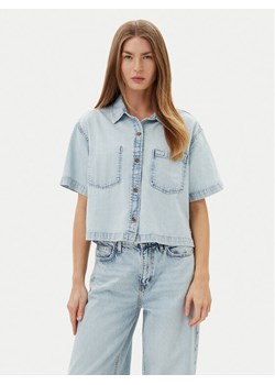 Guess Jeans Koszula W5GH0F D5M83 Niebieski Regular Fit ze sklepu MODIVO w kategorii Koszule damskie - zdjęcie 184575264
