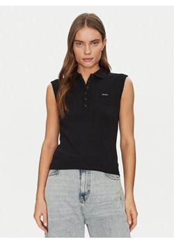 Guess Jeans Polo W5GP24 KCYR1 Czarny Regular Fit ze sklepu MODIVO w kategorii Bluzki damskie - zdjęcie 184575291