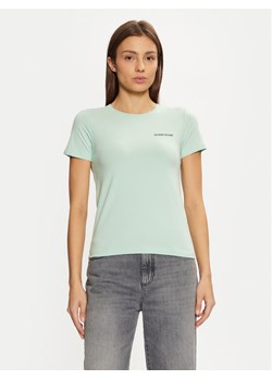 Guess Jeans T-Shirt W4YI02 J1314 Zielony Regular Fit ze sklepu MODIVO w kategorii Bluzki damskie - zdjęcie 184575304