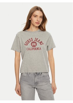 Guess Jeans T-Shirt W5RI43 K8HM0 Szary Regular Fit ze sklepu MODIVO w kategorii Bluzki damskie - zdjęcie 184575313
