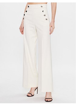 Marella Spodnie materiałowe Hiamre 2331310631 Écru Loose Fit ze sklepu MODIVO w kategorii Spodnie damskie - zdjęcie 184575371