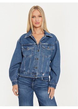 Guess Jeans Kurtka jeansowa W4YN56 D5CC3 Granatowy Oversize ze sklepu MODIVO w kategorii Kurtki damskie - zdjęcie 184575401