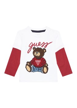 Guess Bluzka N4BI08 I3Z14 Biały Regular Fit ze sklepu MODIVO w kategorii Kaftaniki i bluzki - zdjęcie 184575412